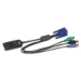 HPE AF604A toetsenbord-video-muis (kvm) kabel Zwart