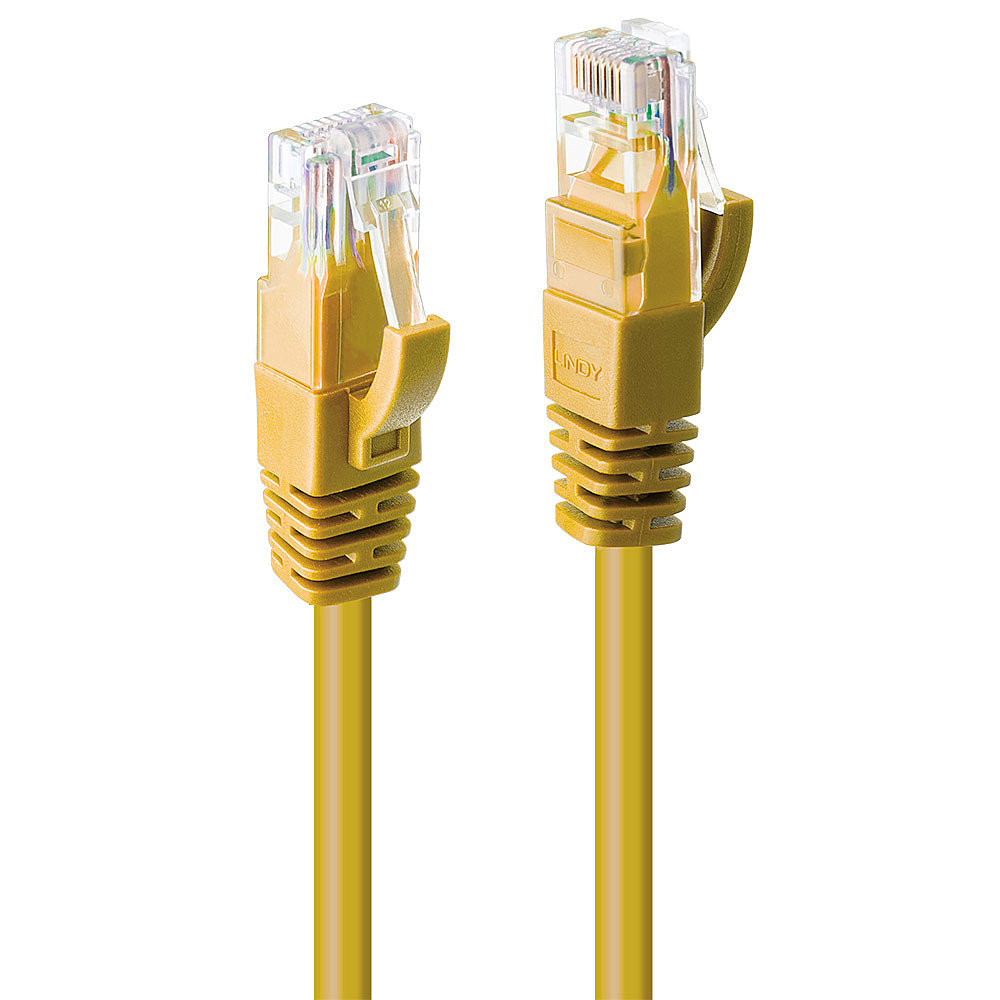 Image of Lindy 1m Cat.6 U/UTP Cable, Yellow