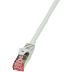 LogiLink Cat.6 S/FTP, 1m networking cable Grey Cat6 S/FTP (S-STP)