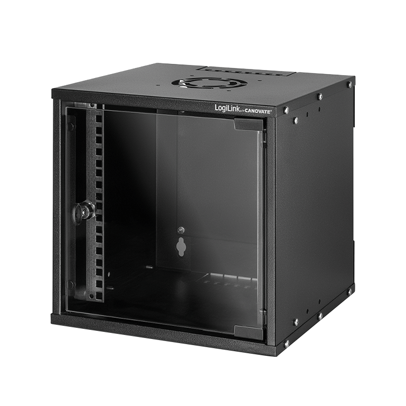 Logilink Black 10" Wall Mount Cabinet Econline. 4U.