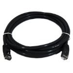 8WARE CAT6A Cable 3m - Black Color RJ45 Ethernet Network LAN UTP Patch Cord Snagless