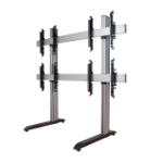 B-Tech SYSTEM X - 2 x 2 Universal Freestanding Videowall Mounting System with Micro-Adjustment for 46-60" screens