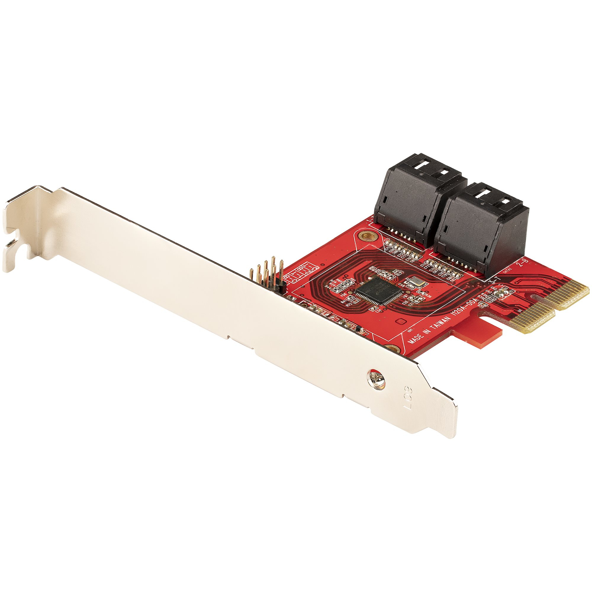 Image of StarTech.com SATA PCIe Card - 4 Port PCIe SATA Expansion Card -...