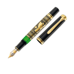 Pelikan Toledo 900 fountain pen Built-in filling system Black, Gold, Green 1 pc(s)