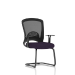 Dynamic Astro Mesh Back Visitor Cantilever Leg Bespoke Fabric Seat Tansy Purple - KCUP2015 DD