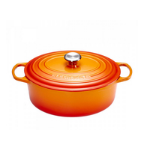 LE CREUSET 21178310902430 - Orange - Ceramic Gas Induction Sealed plate - Cast iron - Orange - 31 cm