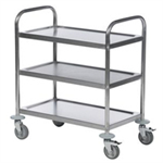 VFM 3 SHELF TROLLEY 600X400 SLV