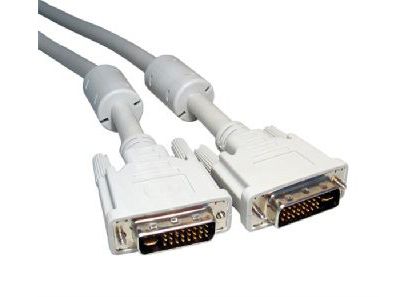 Cables Direct 5m DVI-I DVI cable White