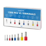 LogiLink Wire end ferrules set with 1200 insulated ferrules�0.5 - 10 mm�