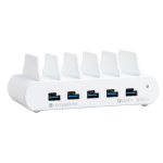 Compulocks 5 Port USB-C and USB-A Charging Dock with UK Plug - Charging dock - 10 output connectors (USB, 24 pin USB-C)