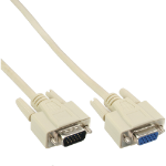 InLine VGA Cable 15HD male / female beige 1m
