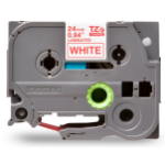 Brother TZE252G label-making tape Red on white TZe