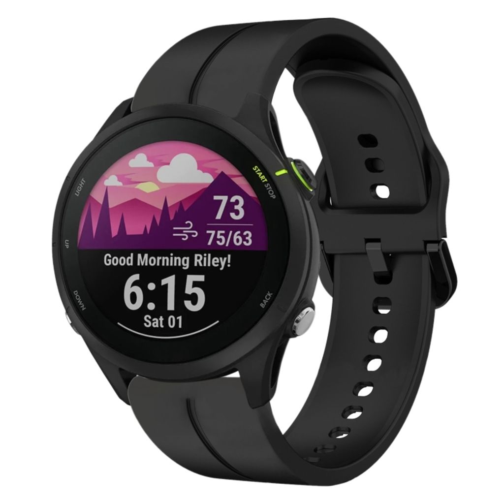 EU Product - Forerunner 255 Silicone Watch Band - Black thumbnail