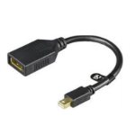 Deltaco MDP-DP1 DisplayPort cable 0.2 m Mini DisplayPort Black