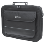 Manhattan Empire Laptop Bag 17.3", Clamshell design, Accessories Pocket, Shoulder Strap (removable), Notebook Case, Black, Three Year Warranty