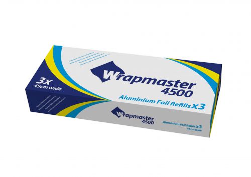 0505009 WRAPMAST Foilmaster Catering Foil Refill 450mm x 90m (Pack 3) - 0505009