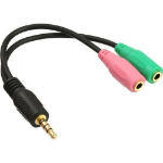 InLine 99302I cable interface/gender adapter 3.5 mm 2 x 3.5 mm Green,Pink,Black