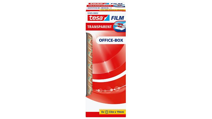 Image of TESA 57405 - 33 m - Transparent - Polypropylene (PP) - Cardboard...