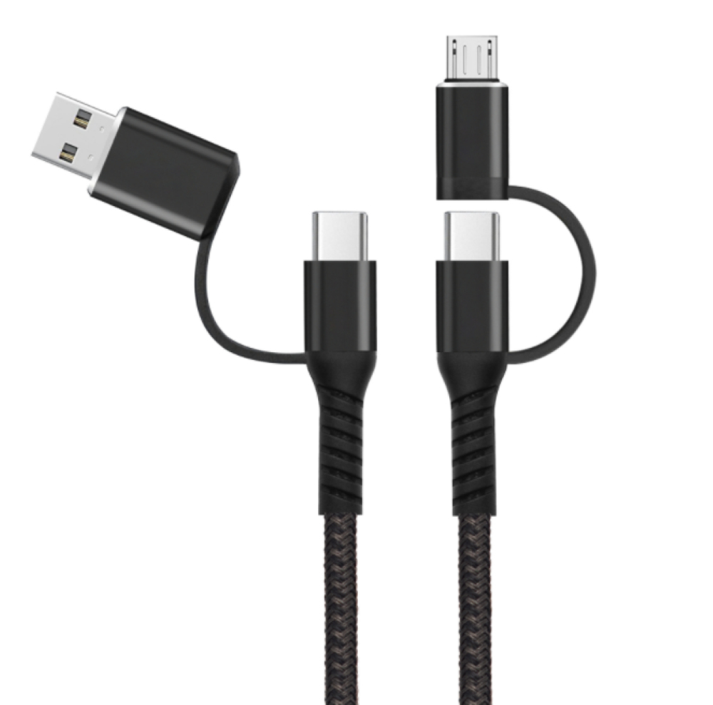 Type C to Type C Cable with Micro USB Adapters thumbnail