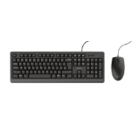 Trust Primo clavier Souris incluse Universel USB AZERTY Belge Noir