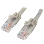 StarTech.com 45PATCH100GR networking cable Gray 1200.8" (30.5 m) Cat5e U/UTP (UTP)