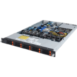 GIGABYTE R162-Z10 Rev. 100 AMD SoC Socket SP3 Rack (1U) Zwart, Staal