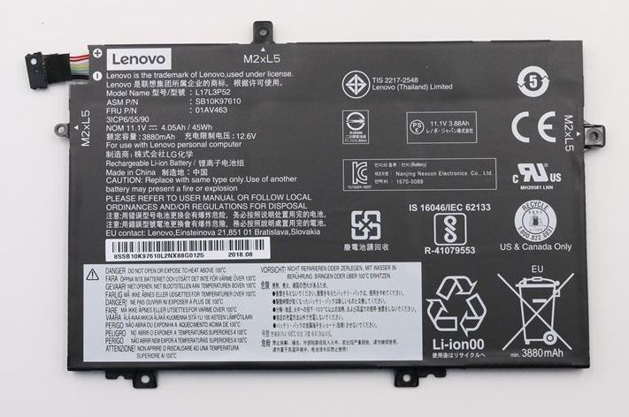 Image of Lenovo Main Battery Pack 11.1V 3880mAh
