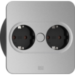 Bachmann 946.009 socket-outlet 2 x Type F Stainless steel