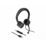 DeLOCK 27180 hoofdtelefoon/headset Bedraad Hoofdband USB Type-A Zwart
