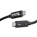 Plugable Technologies TBT4-40G2M Thunderbolt cable 78.7" (2 m) 40 Gbit/s Black