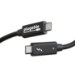 Plugable Technologies Thunderbolt 4 Cable [Thunderbolt Certified] 3.3ft USB4 Cable with 100W Charging, Single 8K or Dual 4K Displays, 40Gbps Data Transfer, Compatible with Thunderbolt, USB4, USB-C - Driverless