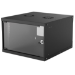 Intellinet 19" Basic Wallmount Cabinet, 6U, 560mm Deep, IP20-Rated Housing, Max 50kg, Flatpack, Black