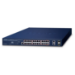 PLANET IPv6/IPv4, 4-Port Managed Gigabit Ethernet (10/100/1000) Power over Ethernet (PoE) 1U Blue