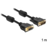 DeLOCK DVI-D/DVI-D 1m DVI cable Black