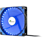 Inter-Tech L-12025 Computer case Fan 12 cm Black, Blue