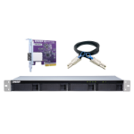 QNAP TL-R400S/40TB EXOS 4 Bay Rack HDD/SSD enclosure Black, Grey 2.5/3.5"