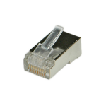 ROLINE Cat.5e Modular Plug, 8p8c, shielded, for Stranded Wire 10 pcs.