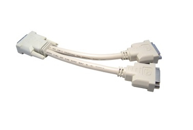 Cables Direct DV-188/1.8 DVI cable 1.8 m DVI-D 2 x DVI-D White