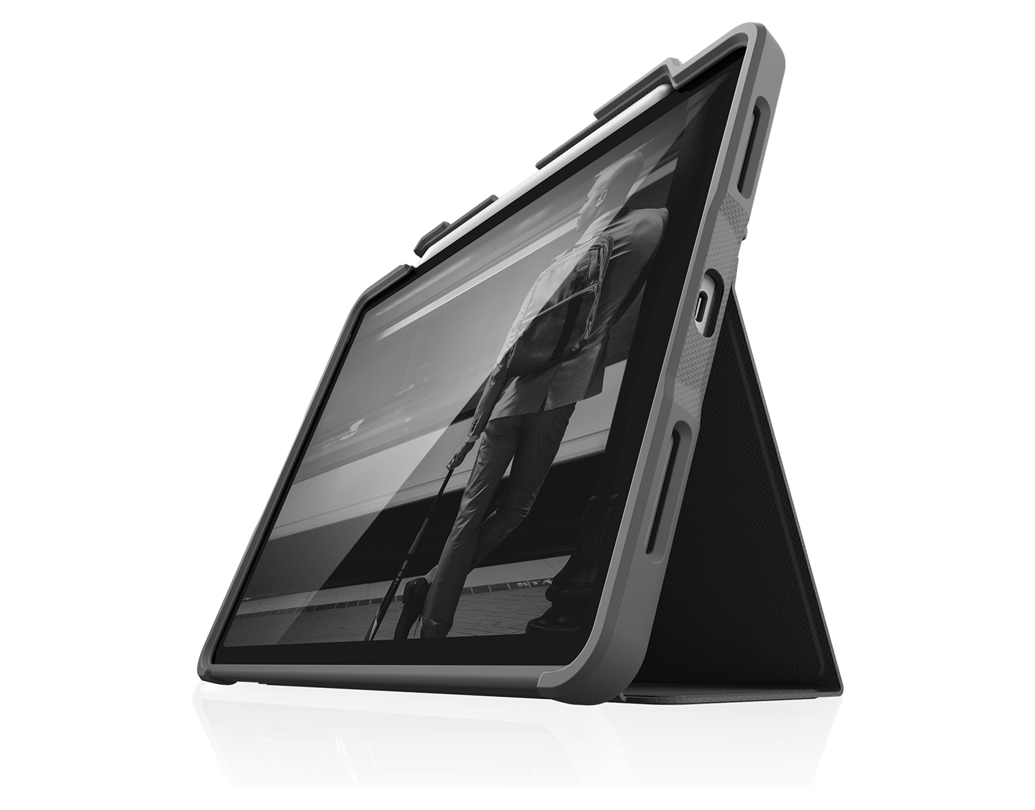 Photos - Tablet Case STM Dux Plus 27.9 cm  Folio Black, Grey -222-334KZ-01 (11")