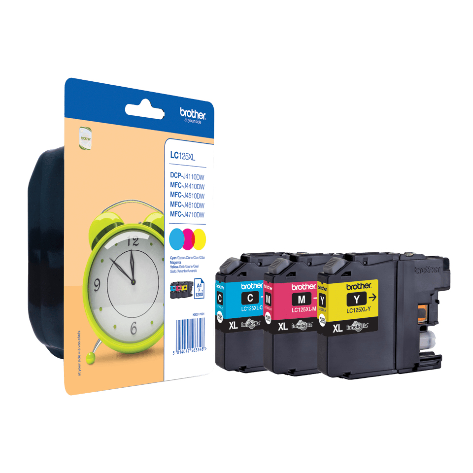 Image of Brother LC-125XLRBWBPDR Ink cartridge multi pack C,M,Y Blister...
