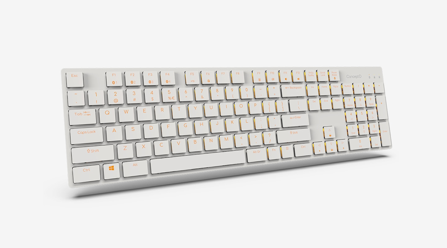 Acer GP.ACC11.013 tangentbord Bluetooth QWERTY Engelska (USA) Mus inkluderad Vit