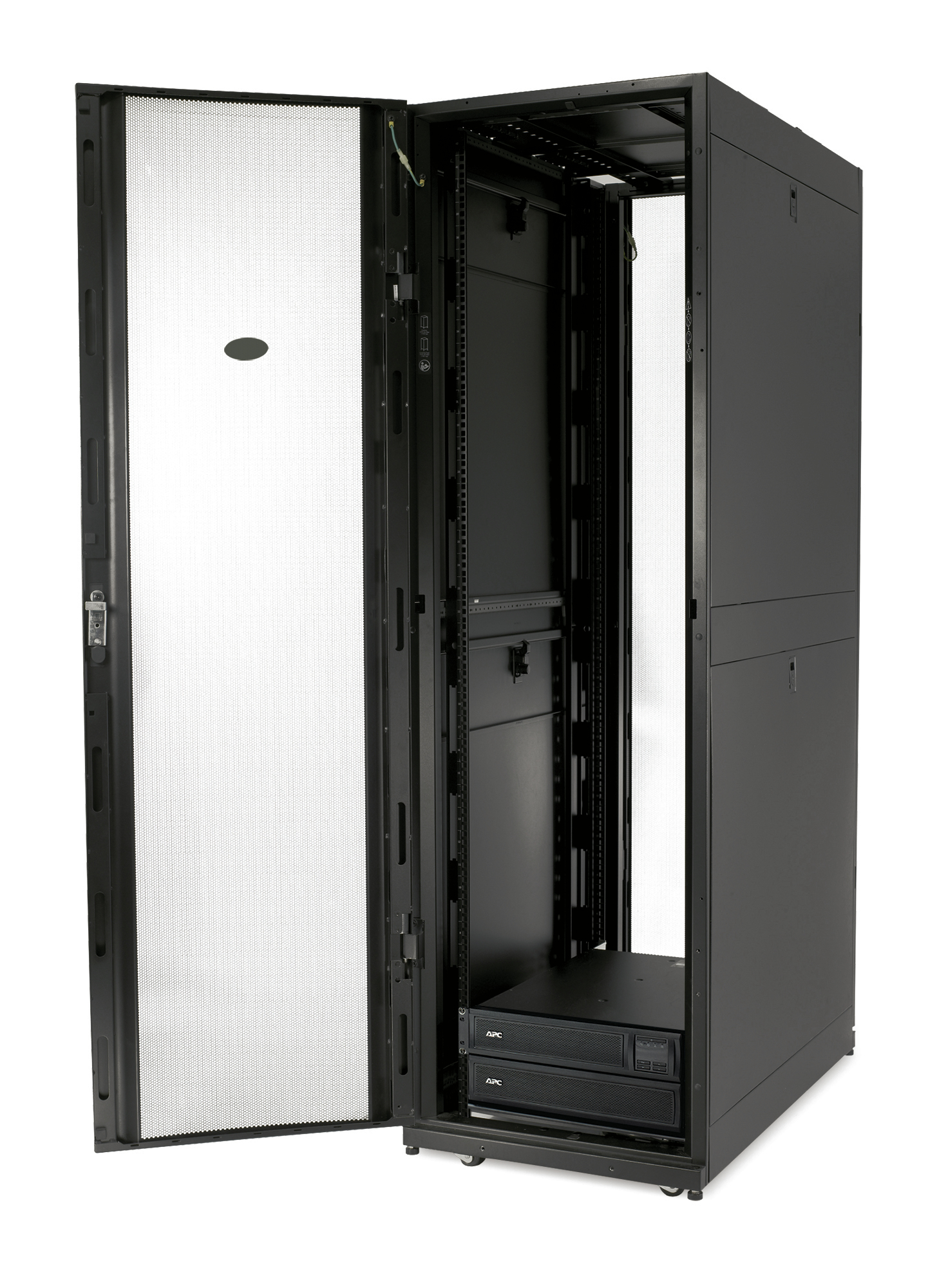 APC NetShelter SX 42U 600mm Wide x 1070mm Deep Enclosure with Sides Black Freestanding rack