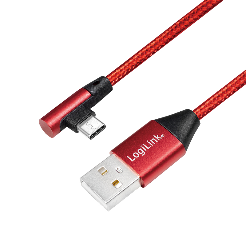 Image of LogiLink CU0146 USB cable 1 m USB 2.0 USB A USB C Red