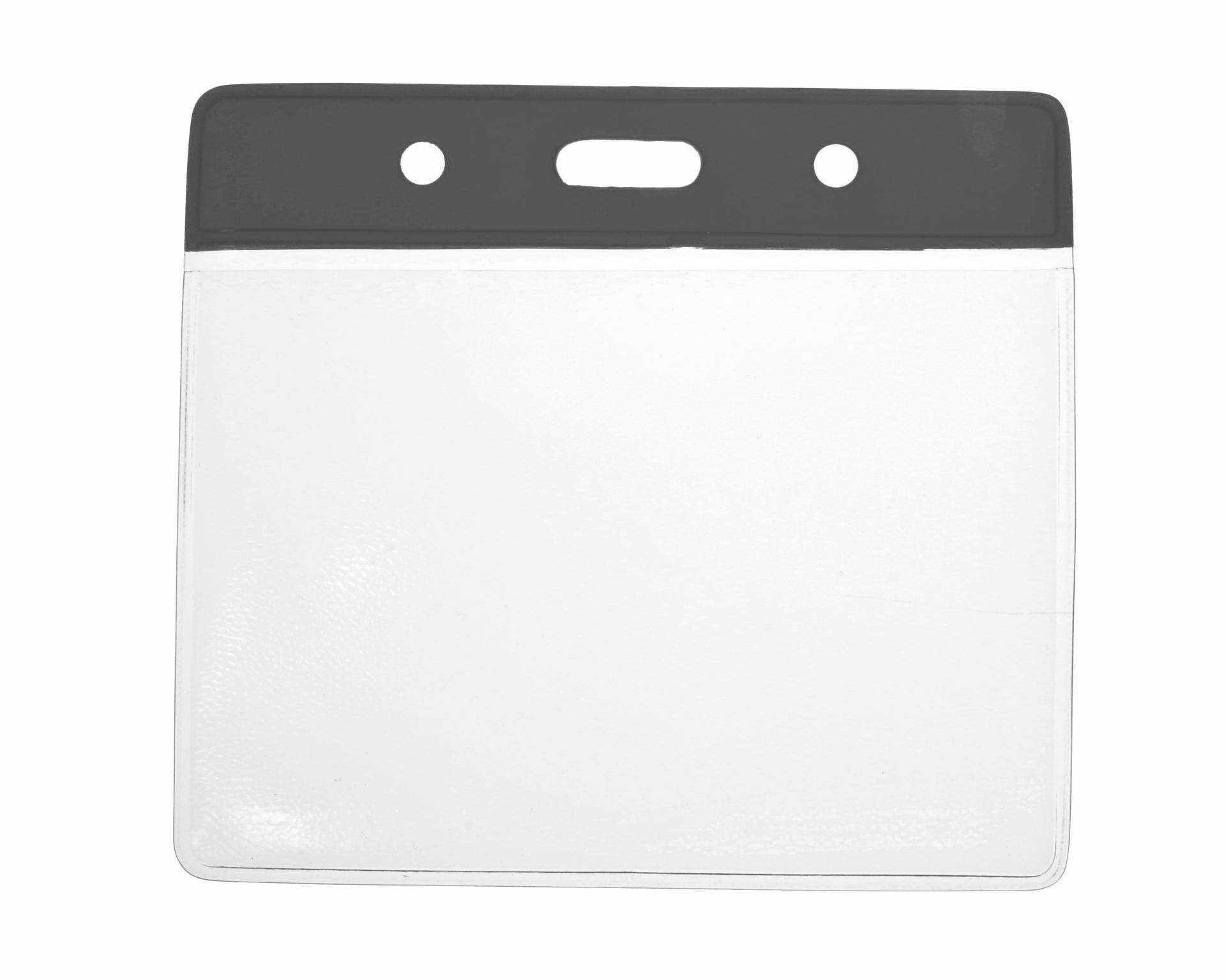 Digital ID Vinyl Black Top Card Holders - 91x65mm (Pack of 100)