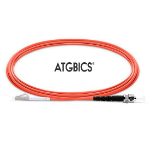 ATGBICS LC-ST OM2, Fibre Optic Cable, Multimode, Simplex, Orange, 25m