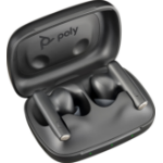 POLY Voyager Free 60 UC Carbon Black Earbuds +BT700 USB-A Adapter +Basic Charge Case