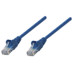 Intellinet Network Patch Cable, Cat6A, 20m, Blue, Copper, S/FTP, LSOH / LSZH, PVC, RJ45, Gold Plated Contacts, Snagless, Booted, Lifetime Warranty, Polybag
