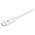 StarTech.com Thunderbolt 3-kabel - 40 Gbps - 0,5 m - Vit - Thunderbolt, USB och Displayport-kompatibel