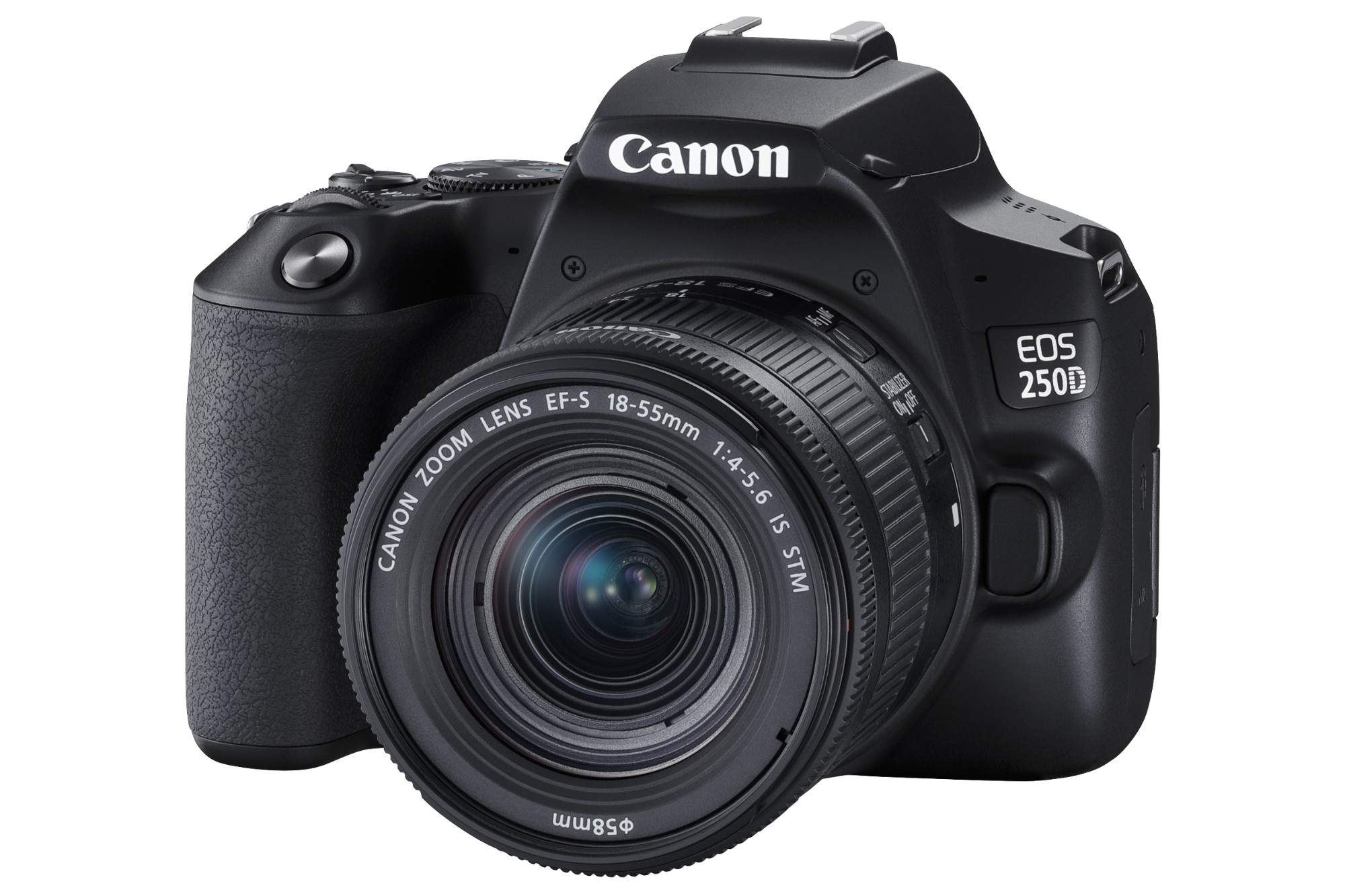 3454C006 CANON EOS 250D SLR Camera Black 18-55mm IS STM Lens