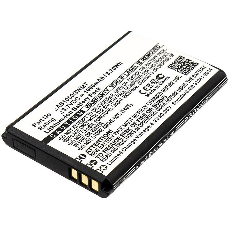 Image of CoreParts MBXMISC0261 mobile phone spare part Battery Black, White